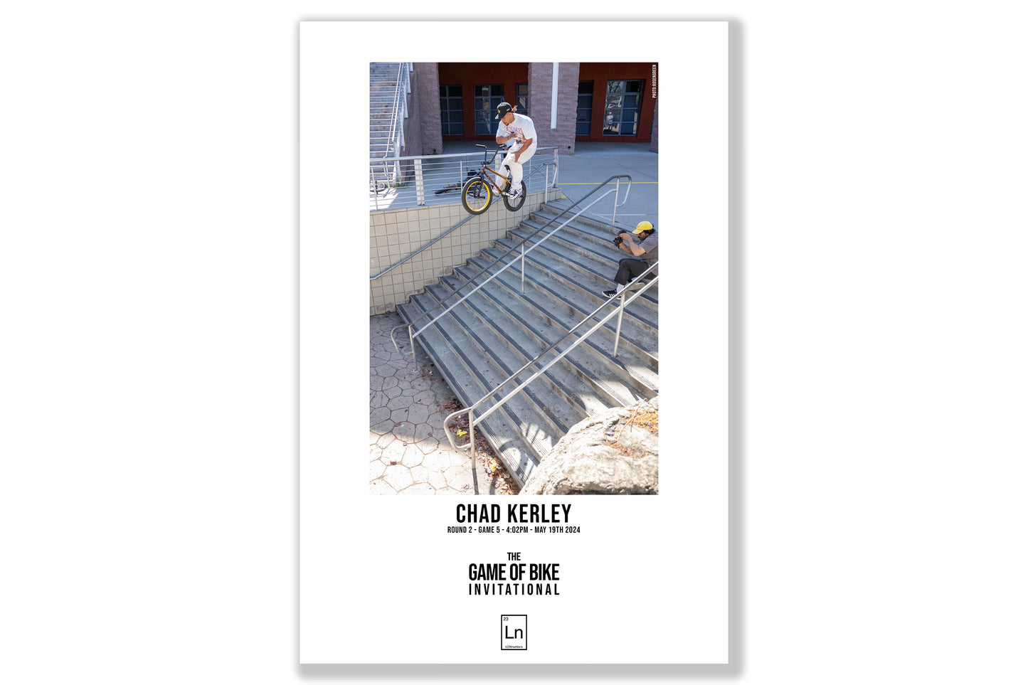 Chad Kerley"THE GAME OF BIKE INVITATIONAL" Poster.