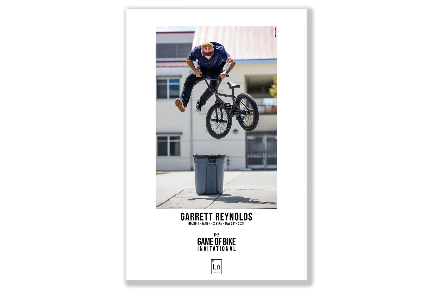 Garrett Reynolds "THE GAME OF BIKE INVITATIONAL" Poster.